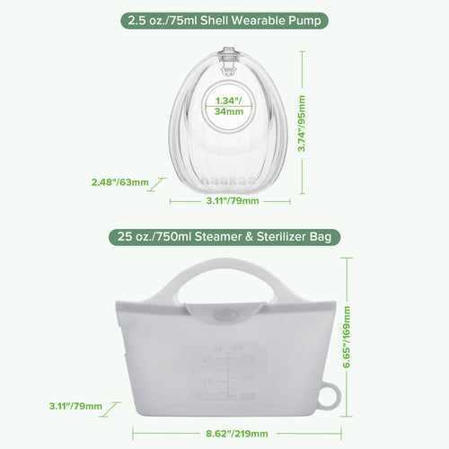 Shell Pump & Steriliser Bag Combo