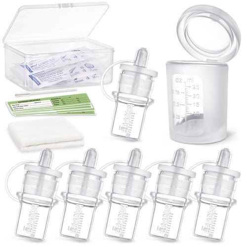 Silicone Colostrum Collector & Lidded Cup Pack (pre-sterilised) - 2ml - 6pcs