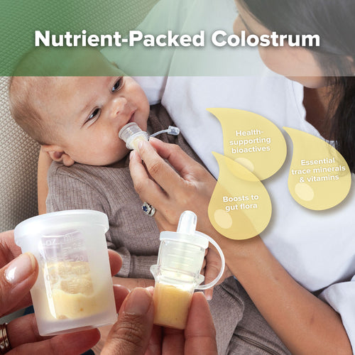Silicone Colostrum Collector & Lidded Cup Pack (pre-sterilised) - 2ml - 6pcs