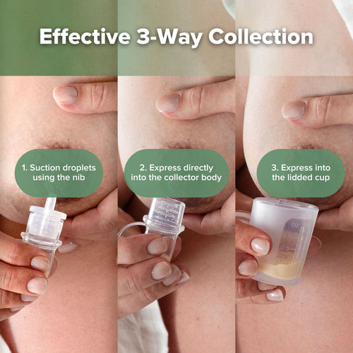 Silicone Colostrum Collector & Lidded Cup Pack (pre-sterilised) - 2ml - 6pcs