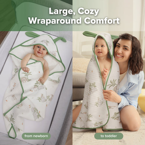 SNUGGLY EARS HOODED TOWEL