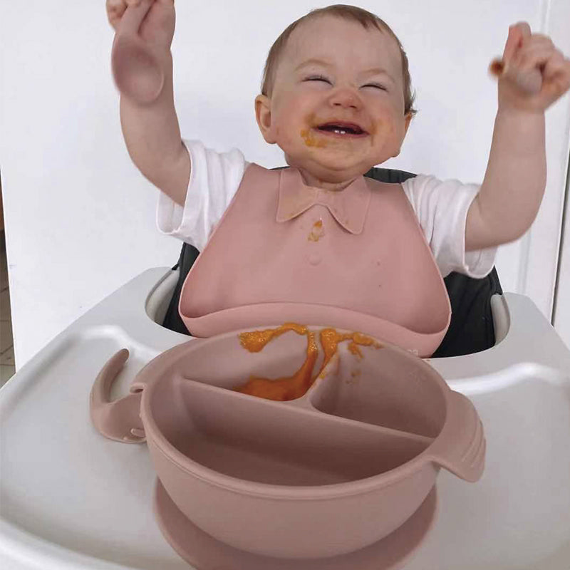 Silicone Divided Suction Bowl