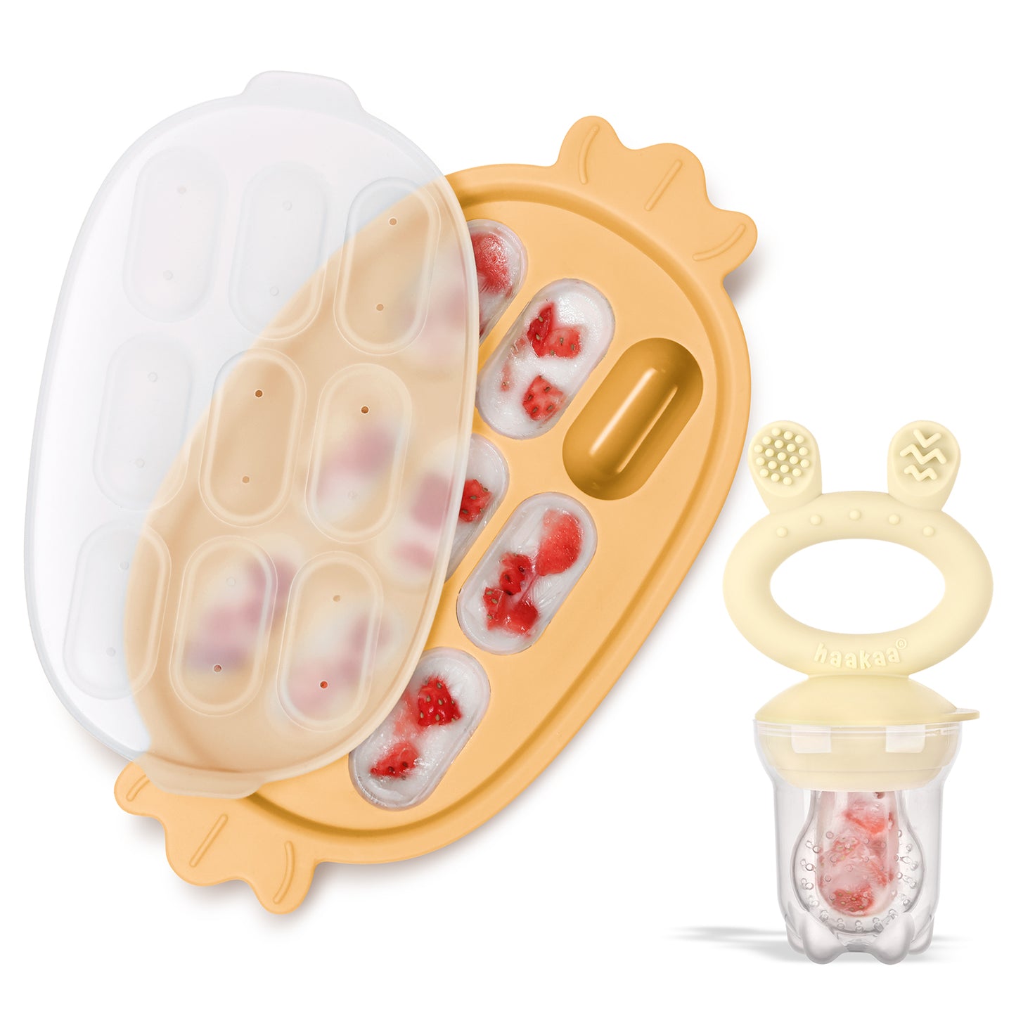 Fresh Food Feeder and Silicone Nibble Tray Set