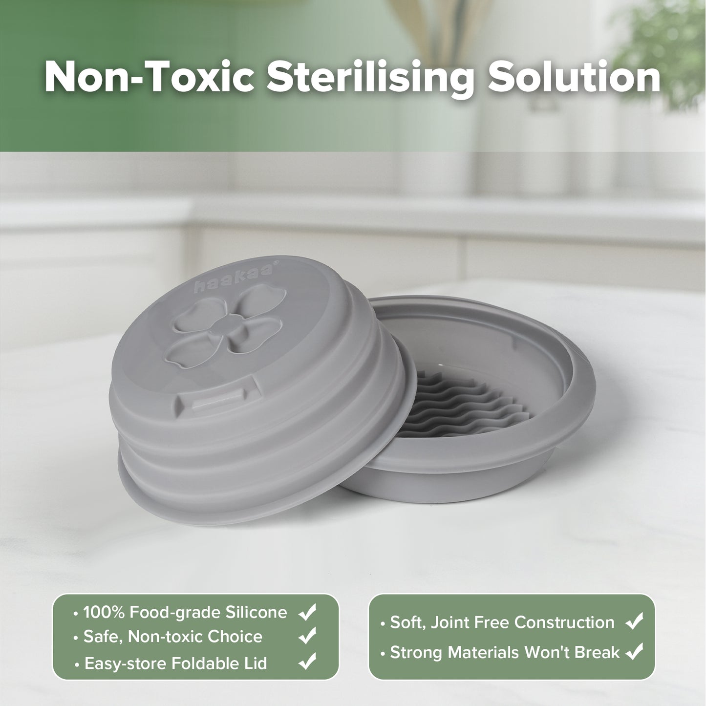 Multipurpose Silicone Microwave Steriliser & Steamer