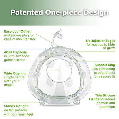 Ladybug Medical-Grade Silicone Breast Milk Collector (40ml | 75ml | 150ml)