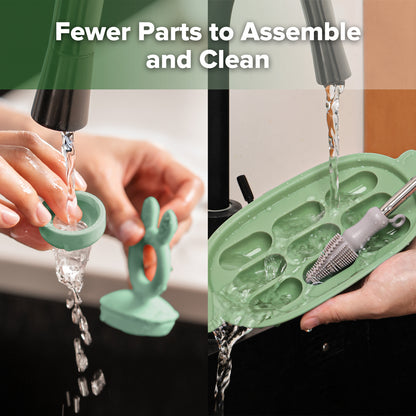 Fresh Food Feeder and Silicone Nibble Tray Set