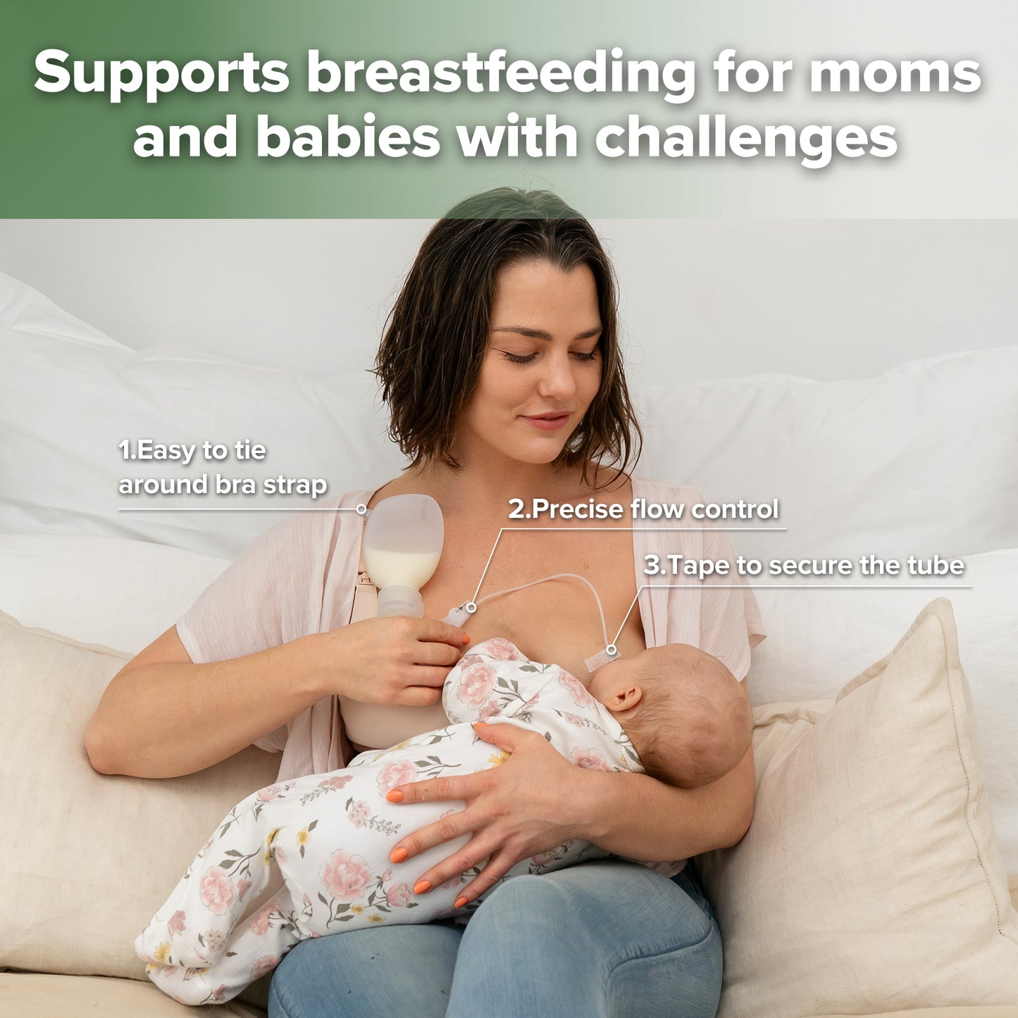 Haakaa Supplemental Feeding Tube & Pouch Set