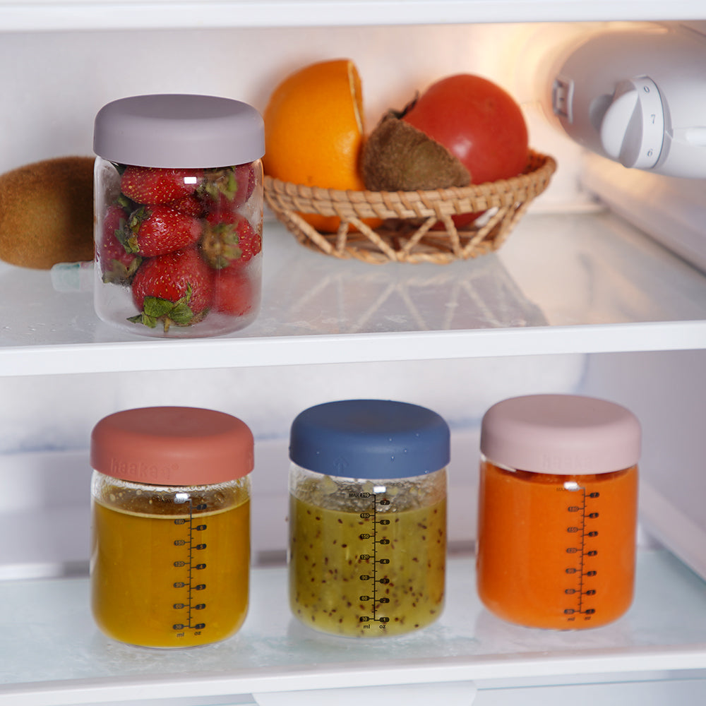 Sealed Glass Storage Jar Set - 210ml.