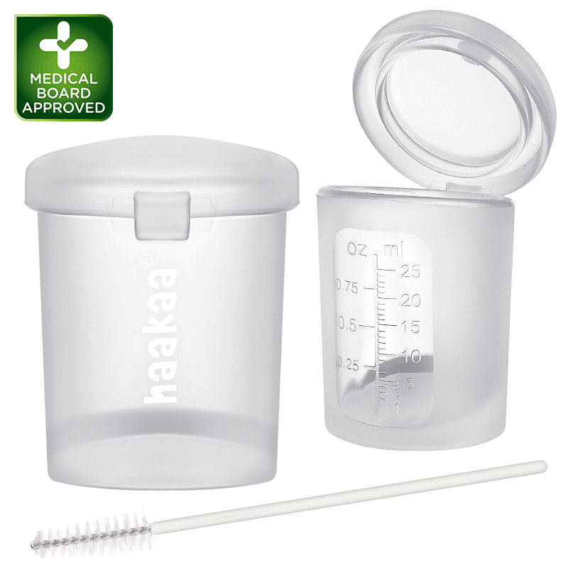 Silicone Colostrum Collector Measuring & Feeding Lidded Cup (Pre-sterilised)