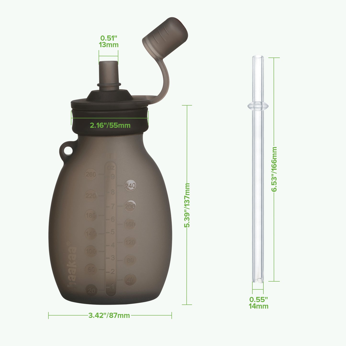 Hippo Wide Opening Silicone Goody Pouch - 260ml