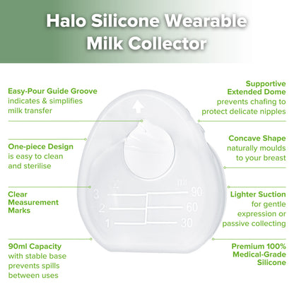 Halo Silicone Breastmilk Collector