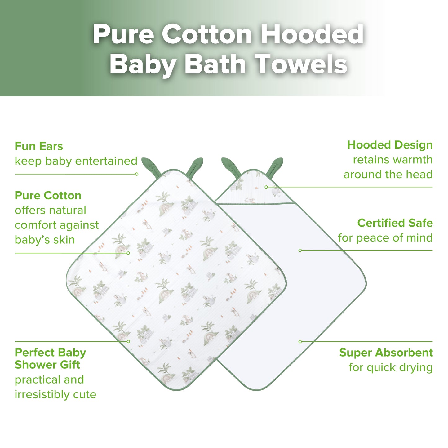 Snuggly Ears Hooded Towel