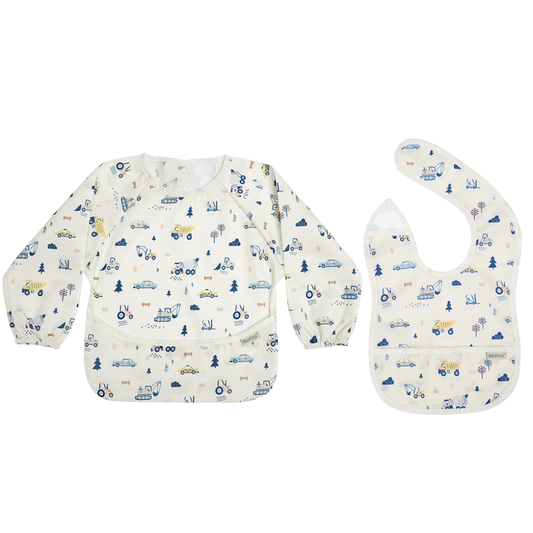 Haakaa Mess-free Smock & Bib Set