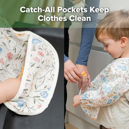 Haakaa Mess-free Smock & Bib Set