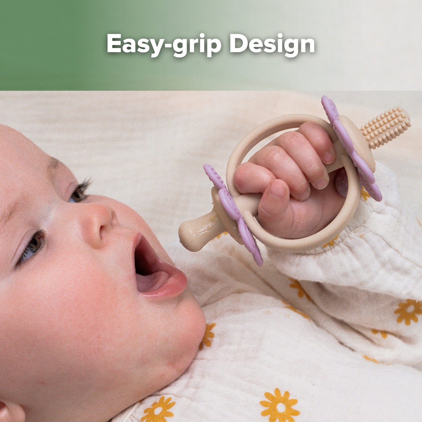 Silicone Twin Flower Teether