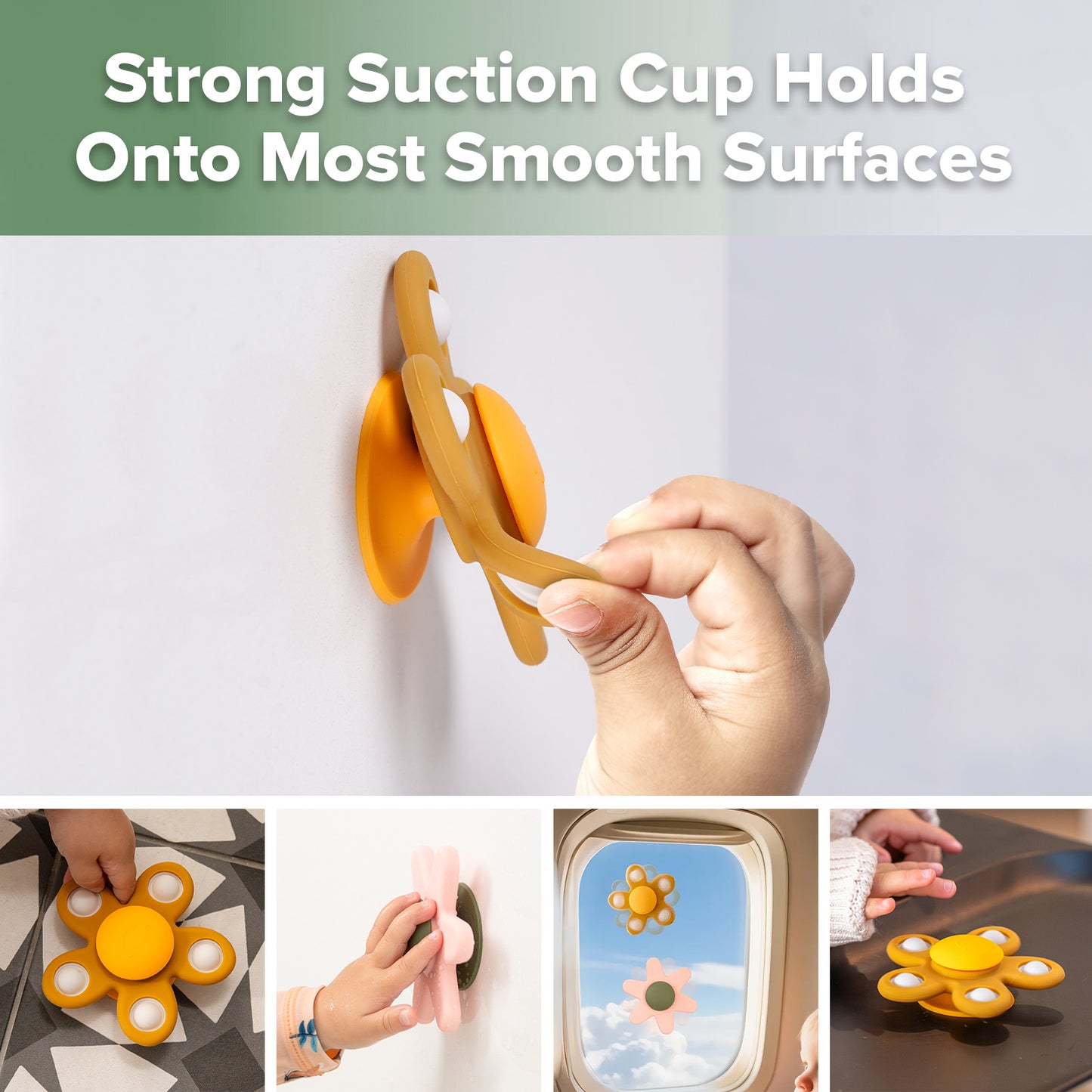 Flower Suction Cup Spinner Toy