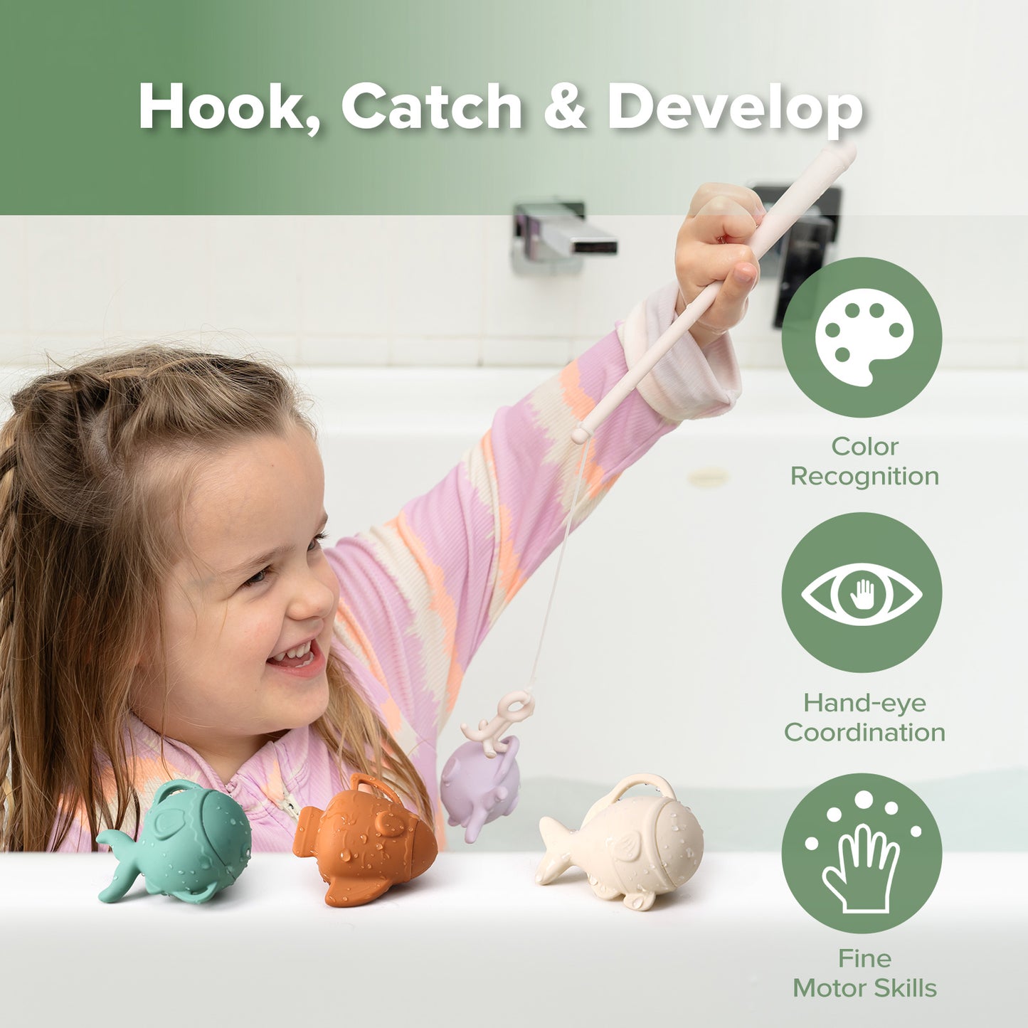 Bathtime Anglers Fishing Toy Set