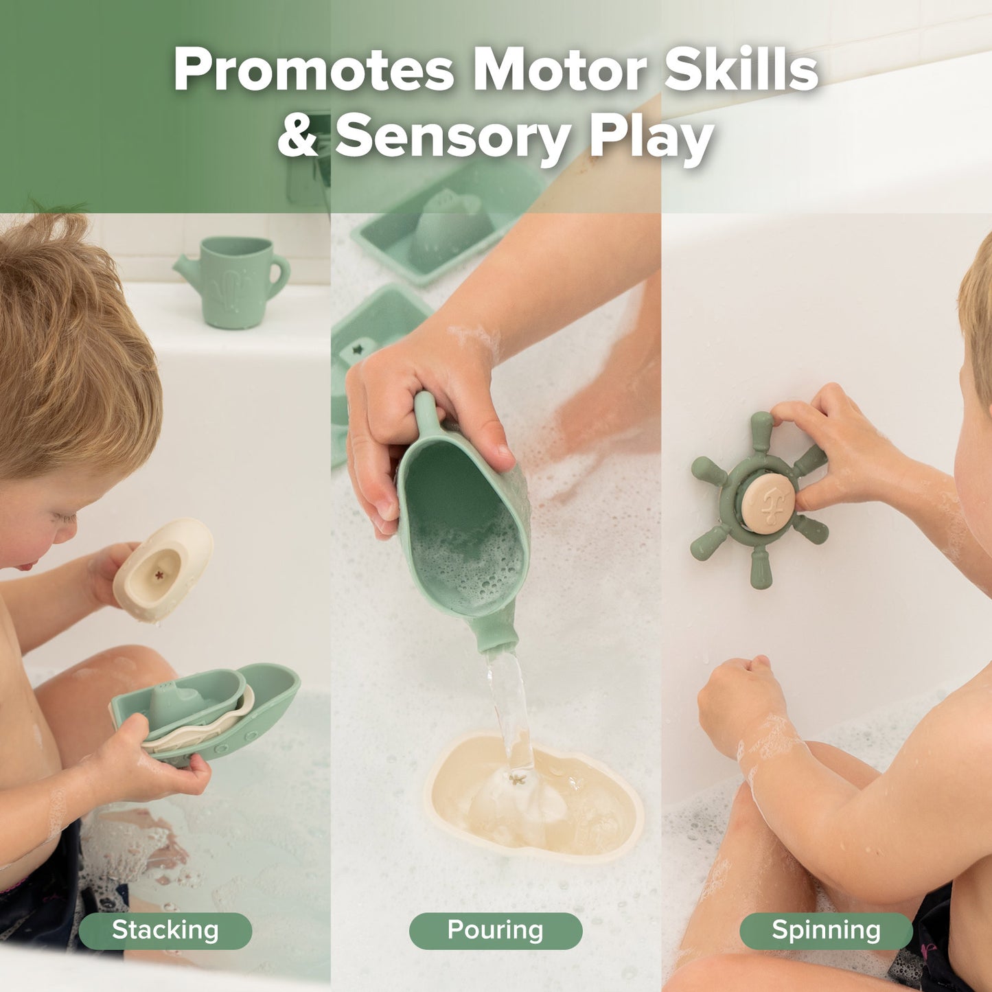 Nautical Silicone Bath Toy Set