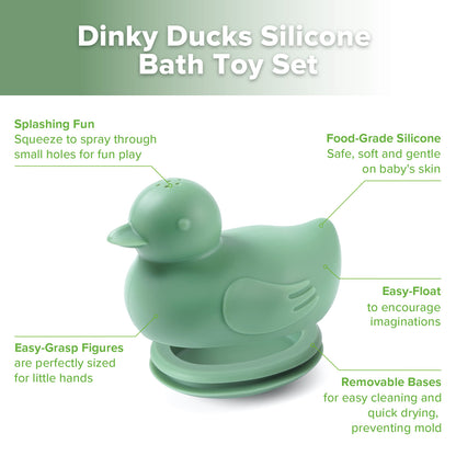 Dinky Ducks Silicone Bath Toy Set