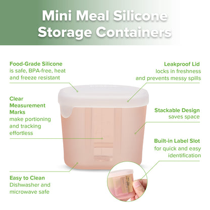 Haakaa Mini Meal Silicone Storage Containers
