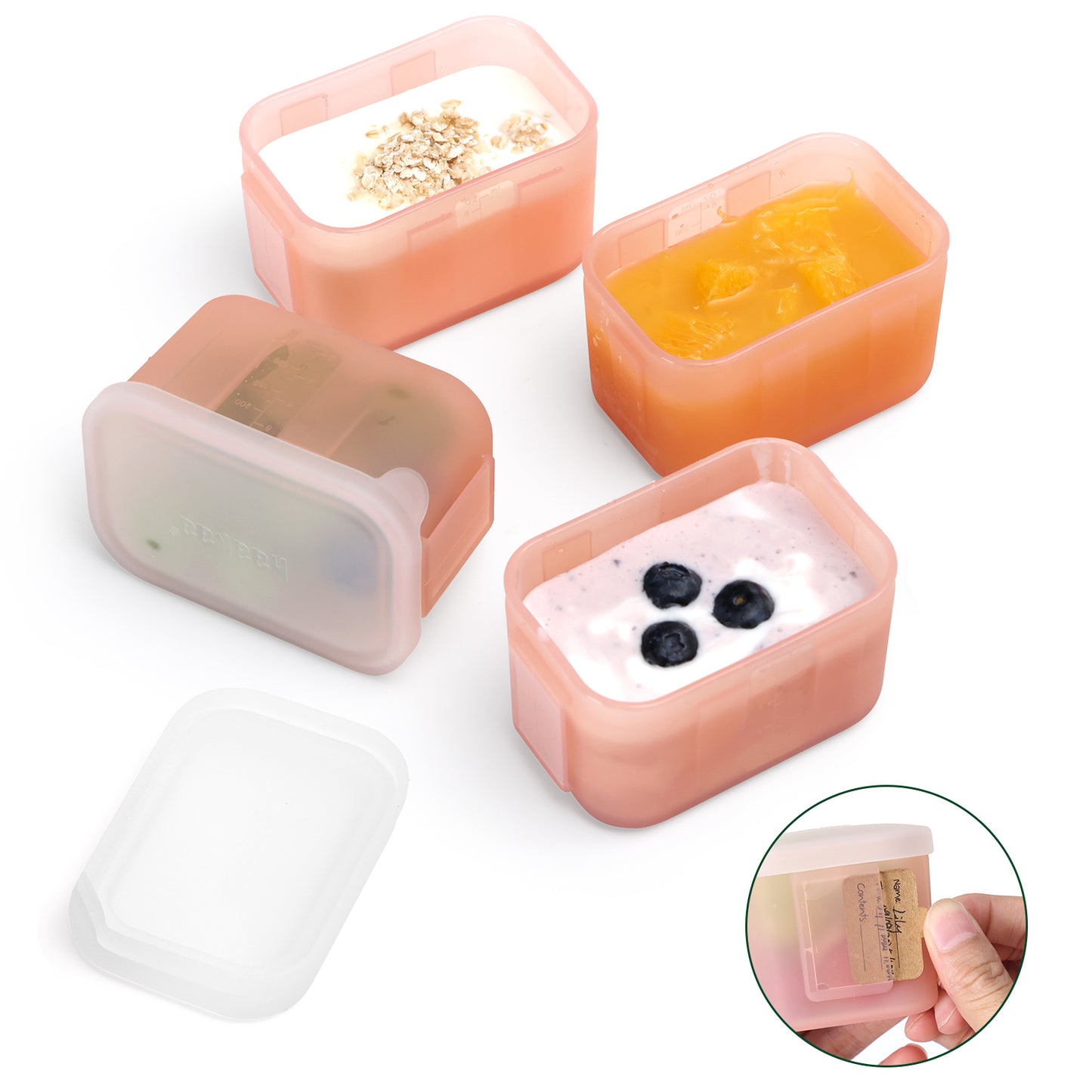 Haakaa Mini Meal Silicone Storage Containers