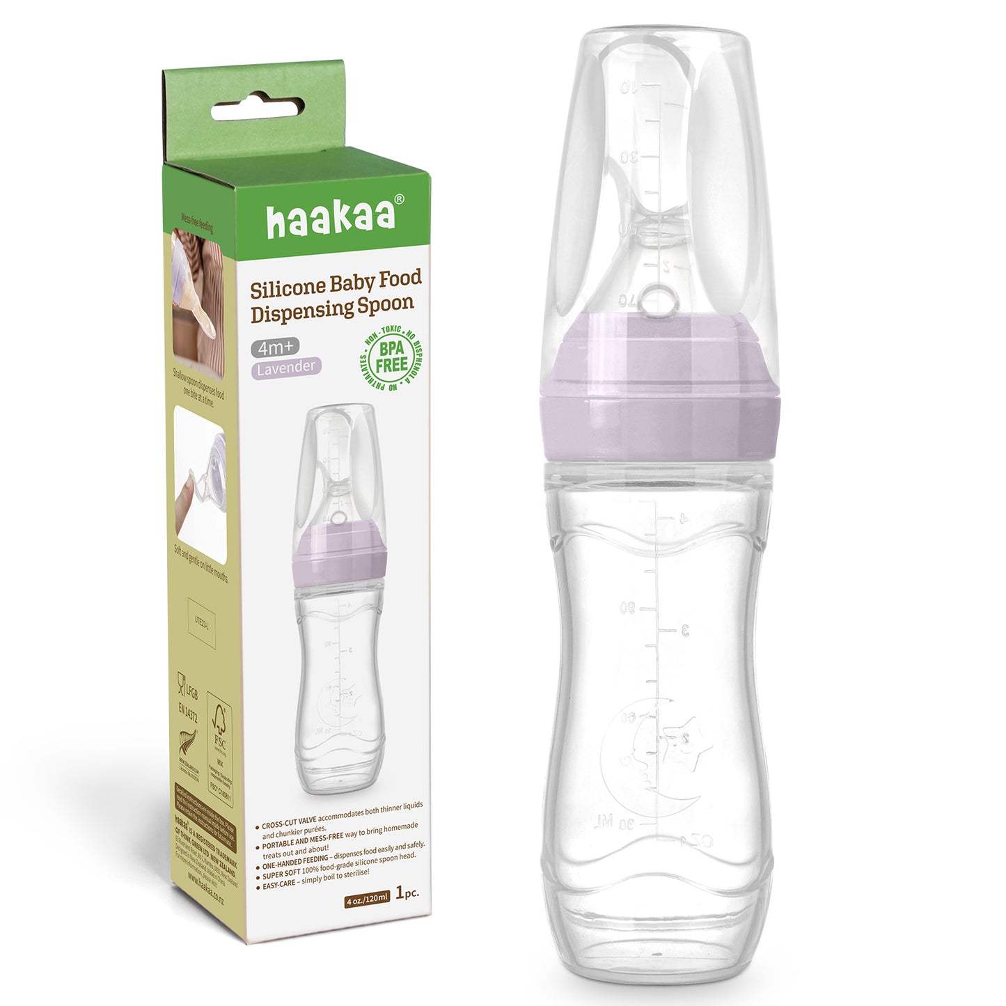 Silicone Baby Food Dispensing Spoon (120ml)