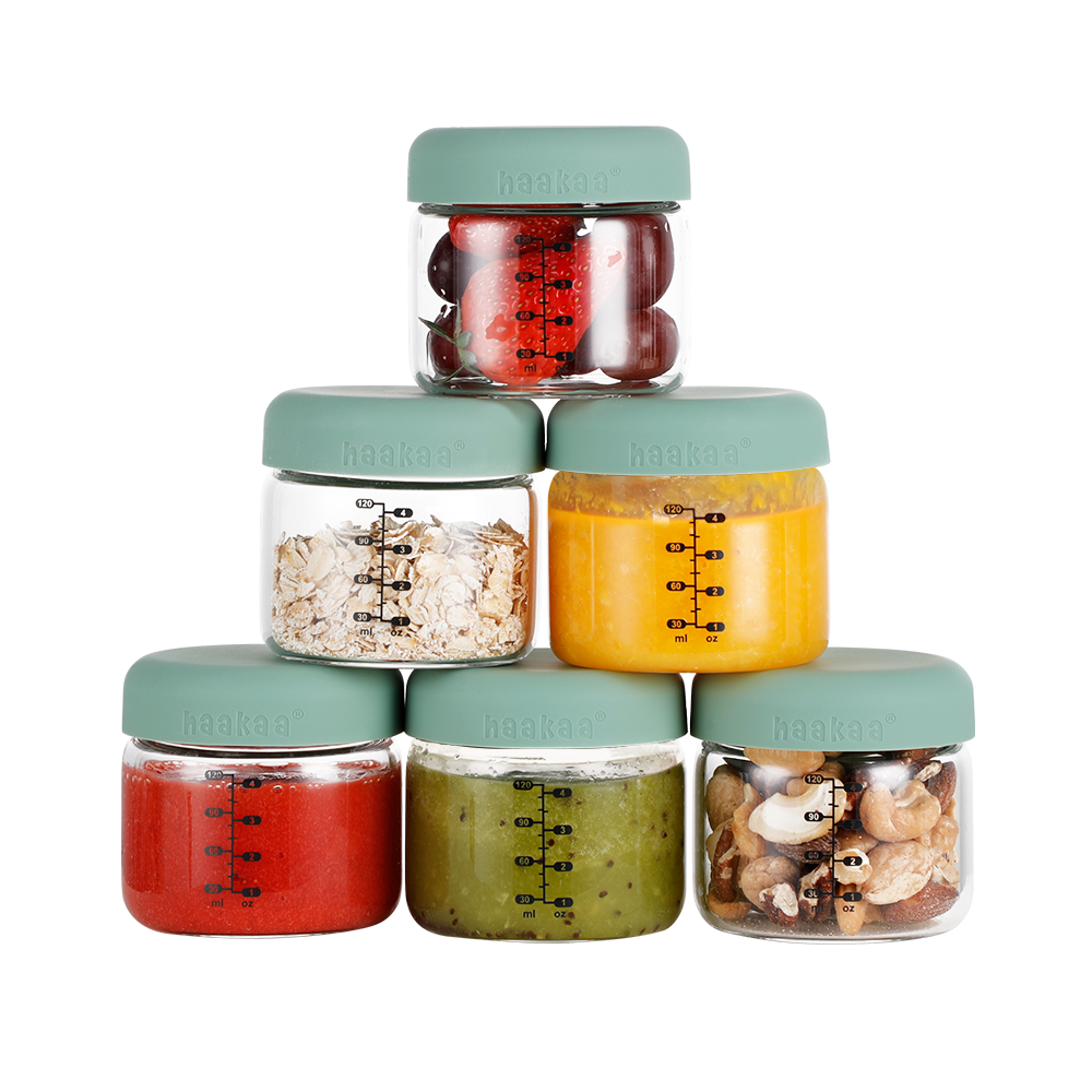 Airtight Silicone Lid Glass Jar Set