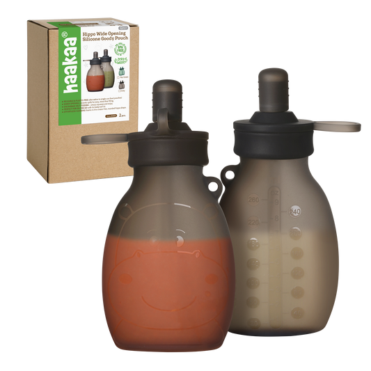 Hippo Wide Opening Silicone Goody Pouch - 260ml