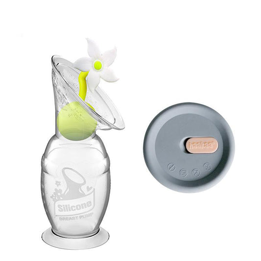 Generation 2 100/150ml Silicone Breast Pump, Flower Stopper & Cap Combo | Haakaa.