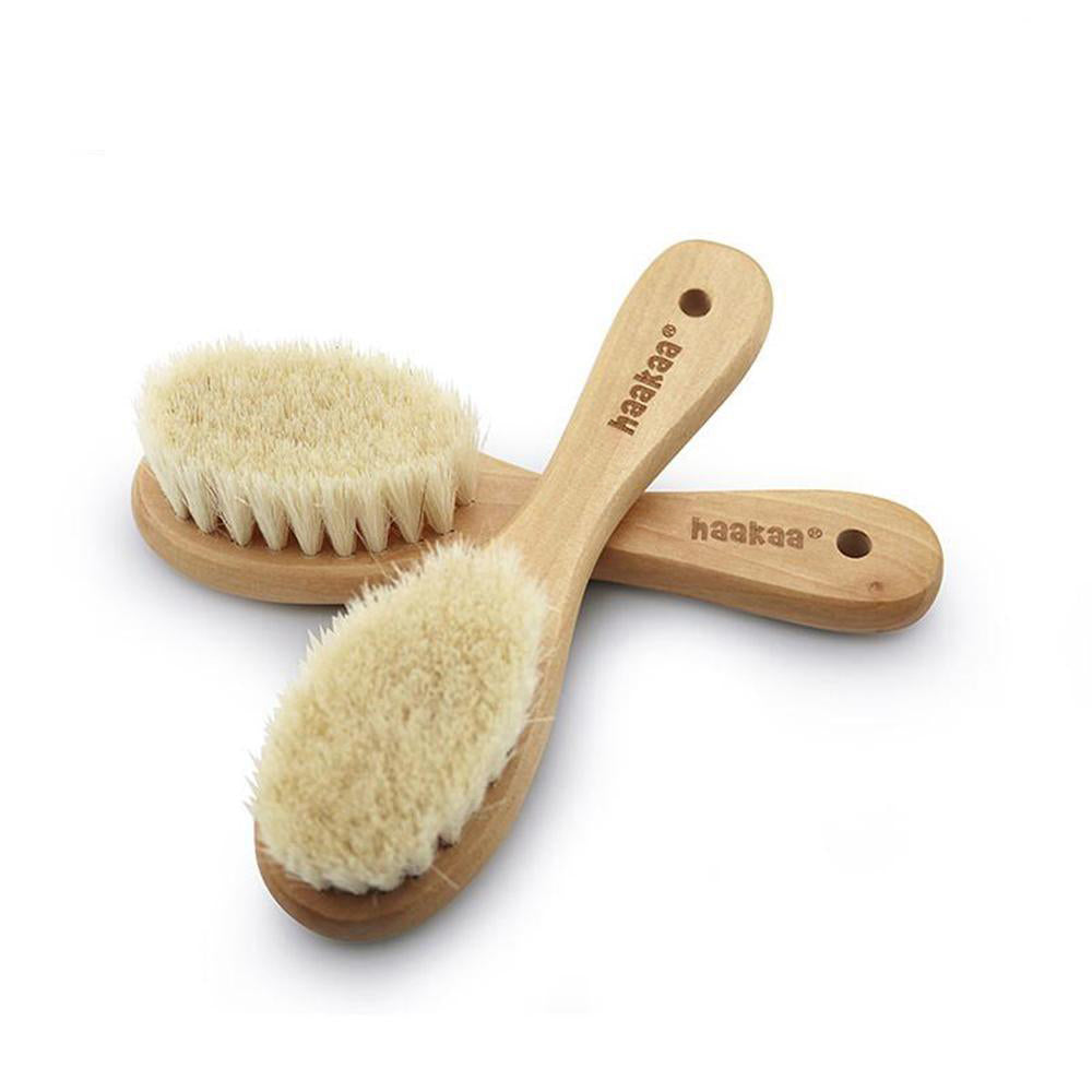 Goat Wool Baby Hair Brush | Haakaa.