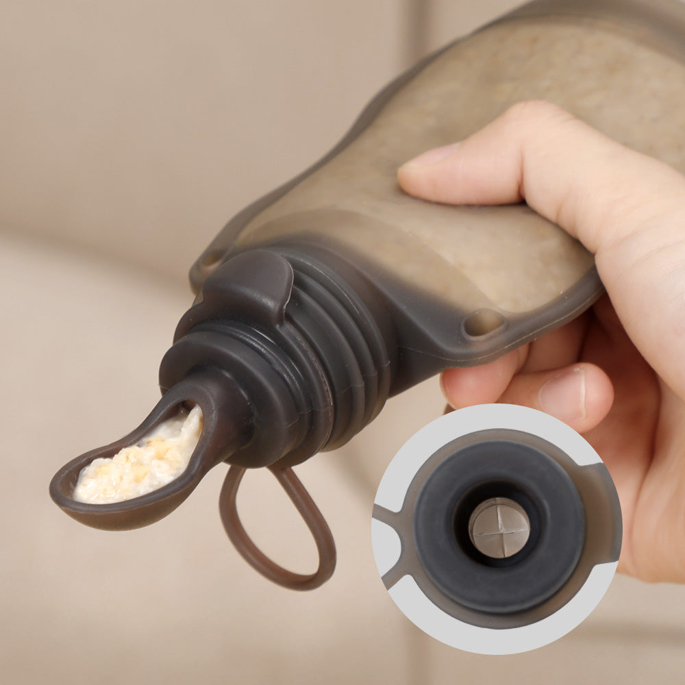 Silicone Pouch With Feeding Spoon (130ml).