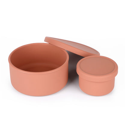 Round Silicone Food Container Set (2pcs) | Haakaa.